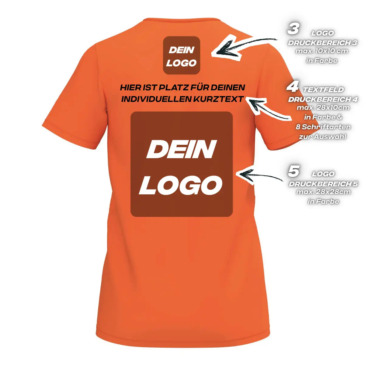 Erima Damenlaufshirt Intro Funktionsteamshirt, orange - machsport
