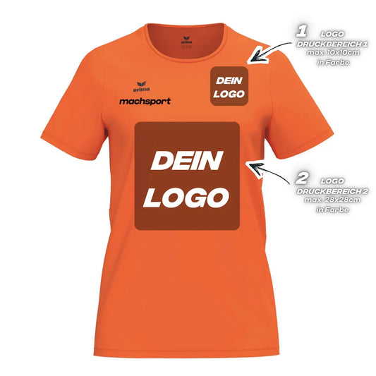 Erima Damenlaufshirt Intro Funktionsteamshirt, orange – 34
