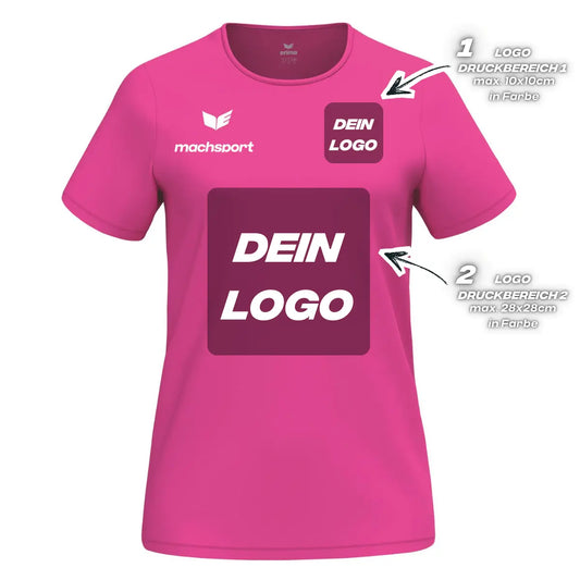 Erima Damenlaufshirt Intro Funktionsteamshirt, pink – 34