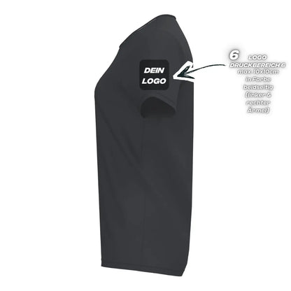 Erima Damenlaufshirt Intro Funktionsteamshirt, schwarz - machsport
