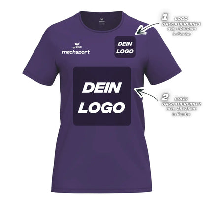 Erima Damenlaufshirt Intro Funktionsteamshirt, violet - machsport