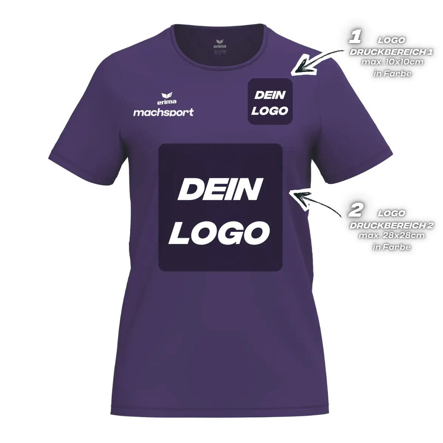Erima Damenlaufshirt Intro Funktionsteamshirt, violet - machsport