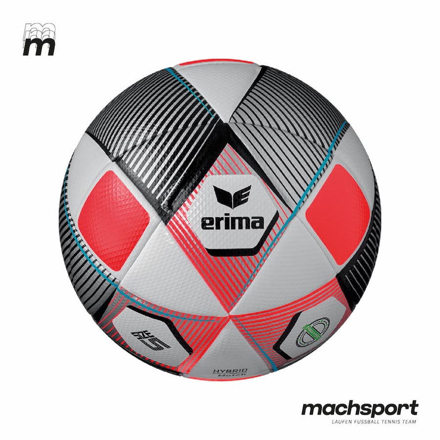 Erima Hybrid Match Fußball Größe 5, hochwertiger Fußball für Spiel und Training, detailreiche Oberfläche und langlebiges Material