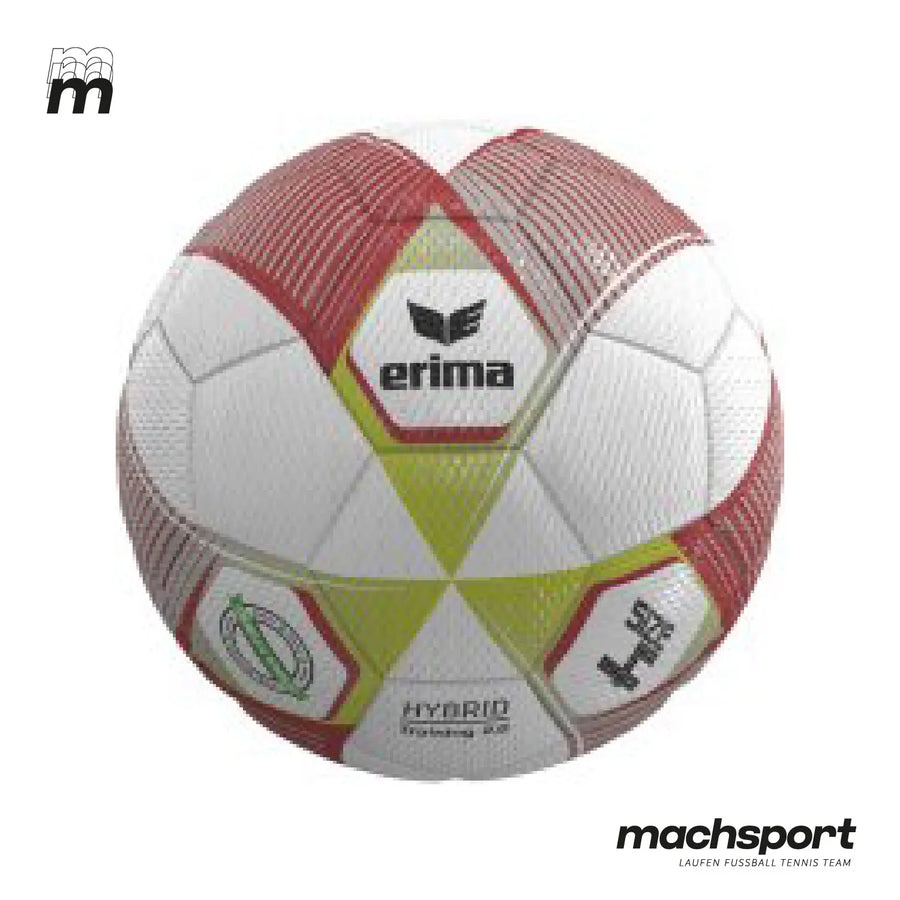 Erima Hybrid Training 2.0 Fußball Größe 4, grüne und schwarze Oberfläche, perfekt für Training und Spiele.