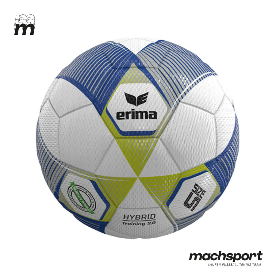 Erima Hybrid Training 2.0 Fußball Größe 5, strapazierfähiger Ball für Training und Spiel im Fußballset