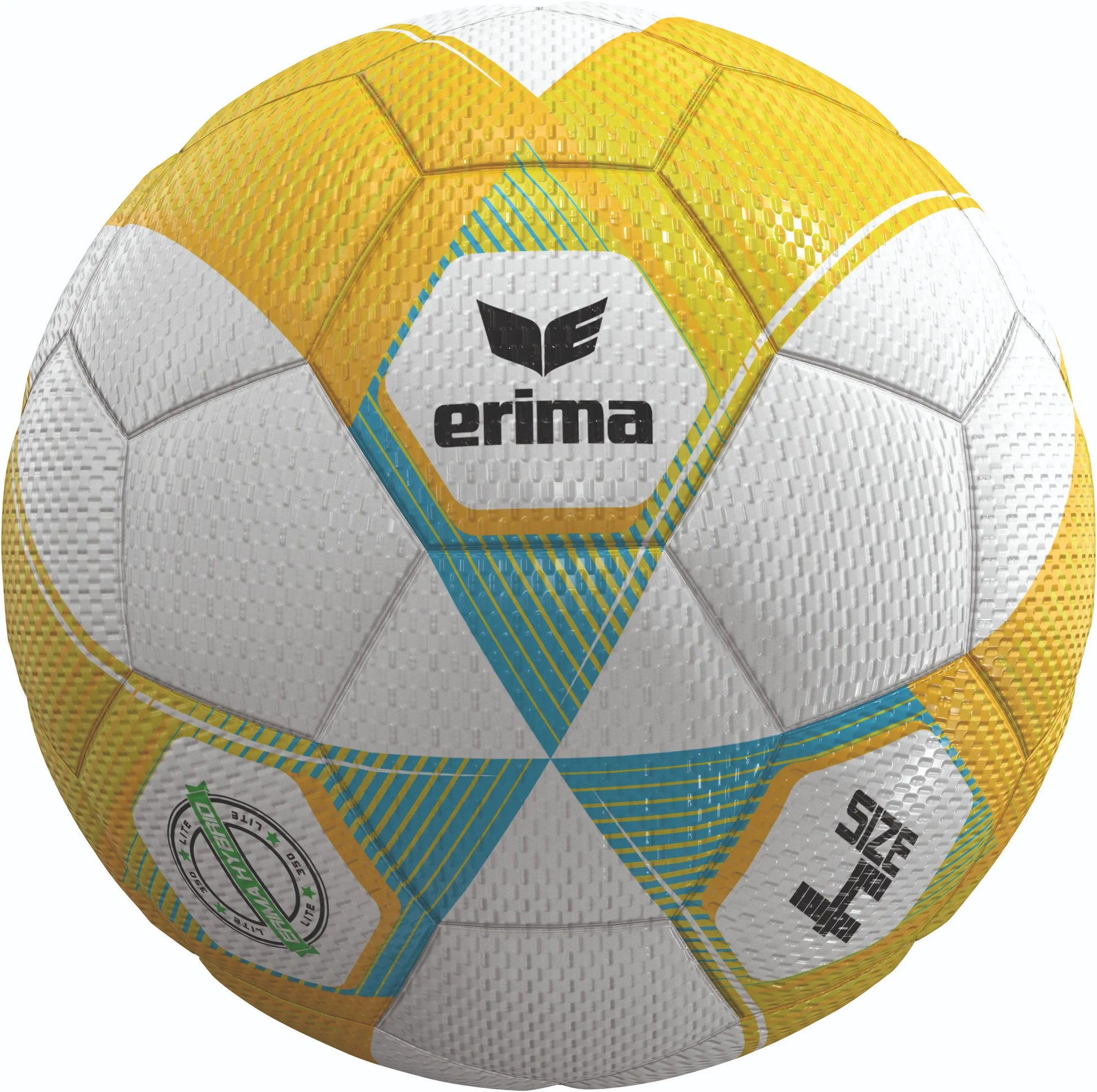 Erima Hybrid Lite 350 Fußball-Set mit 10 Bällen, Größe 4 und Ballnetz, ideal für Training und Spiel. – Bild 