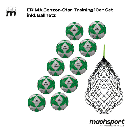Erima Senzor-Star Training 10er Set inkl. Ballnetz – 4