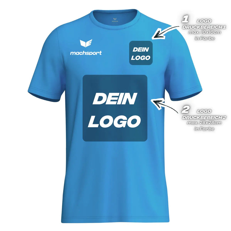 Erima Herrenlaufshirt Intro Funktionsteamshirt, curacao - machsport