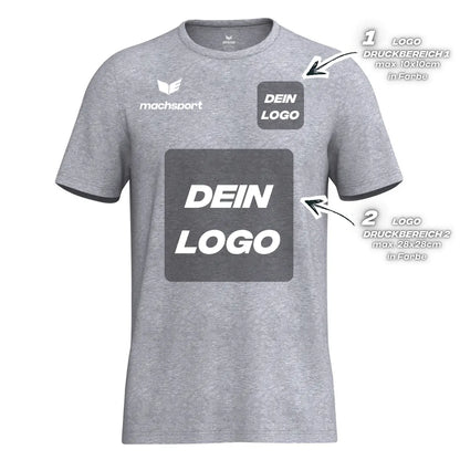 Erima Herrenlaufshirt Intro Funktionsteamshirt, grau melange - machsport