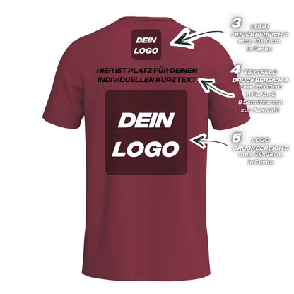 Erima Herrenlaufshirt Intro Funktionsteamshirt, new bordeaux - machsport