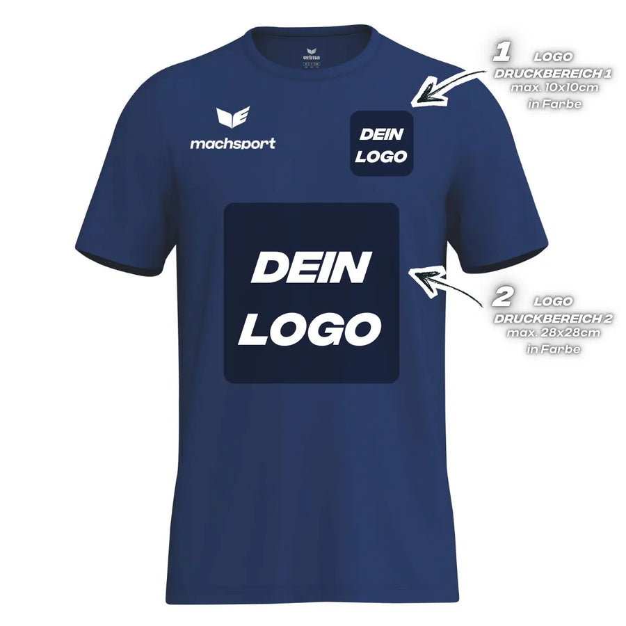 Erima Herrenlaufshirt Intro Funktionsteamshirt, new navy - machsport