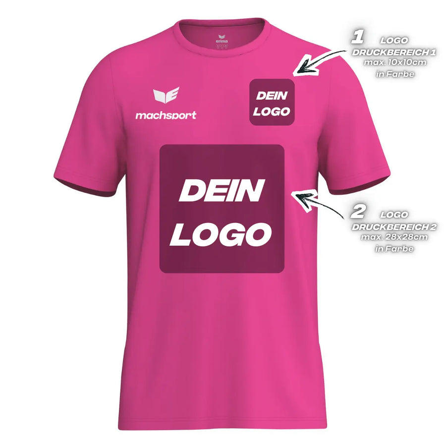 Erima Herrenlaufshirt Intro Funktionsteamshirt, pink - machsport