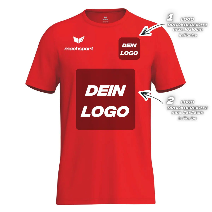 Erima Herrenlaufshirt Intro Funktionsteamshirt, rot - machsport