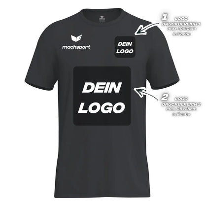 Erima Herrenlaufshirt Intro Funktionsteamshirt, schwarz - machsport