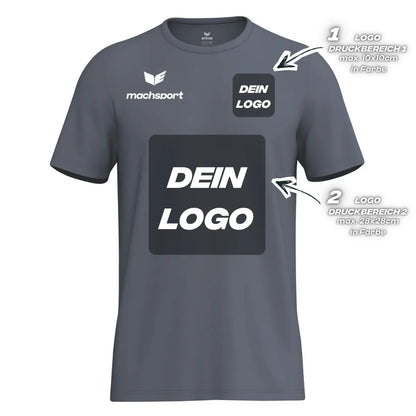 Erima Herrenlaufshirt Intro Funktionsteamshirt, slate grey - machsport