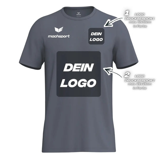 Erima Herrenlaufshirt Intro Funktionsteamshirt, slate grey – S