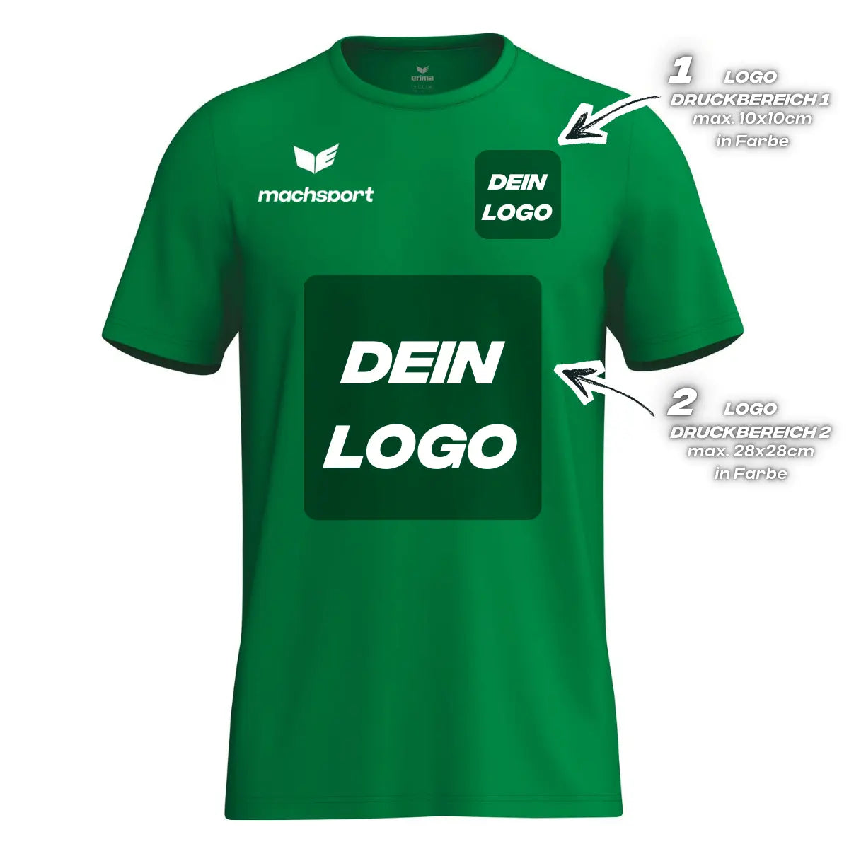 Erima Herrenlaufshirt Intro Funktionsteamshirt, smaragd - machsport – Bild 