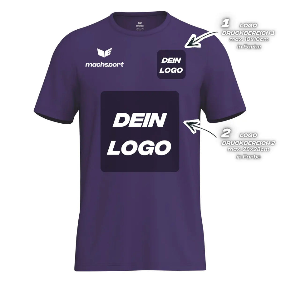 Erima Herrenlaufshirt Intro Funktionsteamshirt, violet - machsport