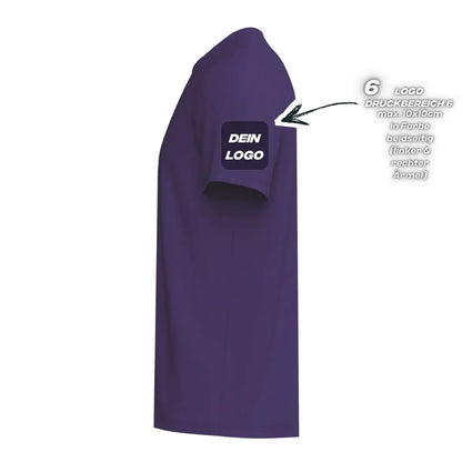 Erima Herrenlaufshirt Intro Funktionsteamshirt, violet - machsport