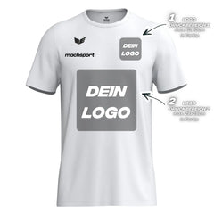 Erima Herrenlaufshirt Intro Funktionsteamshirt, weiß - machsport