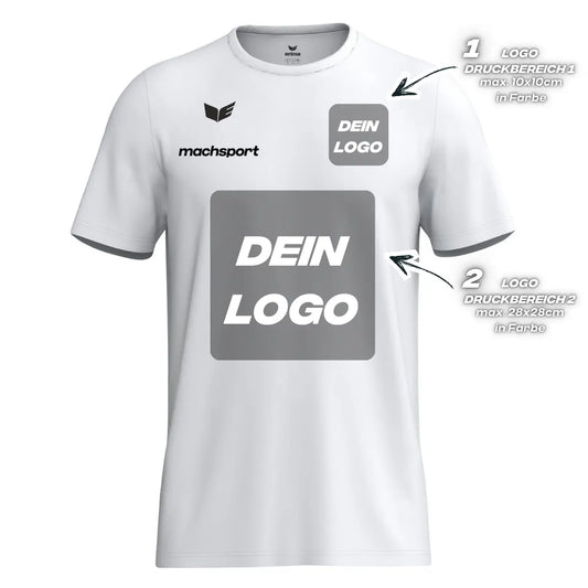 Erima Herrenlaufshirt Intro Funktionsteamshirt, weiß – S