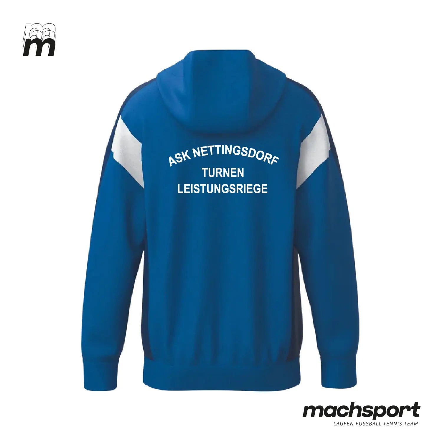 Erima Teamsport Turnen Wettkampfjacke von ASK Nettingsdorf, hintenansicht, bequeme Sportjacke für Wettkämpfe, sportliches Design – Bild 