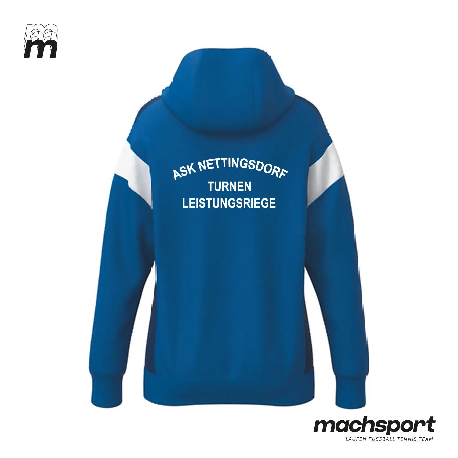 Damen-Wettkampfjacke von Erima für Turnen, Netztingsdorf, mit sportlichem Design, hinten sichtbar, für Teamsport. – Bild 