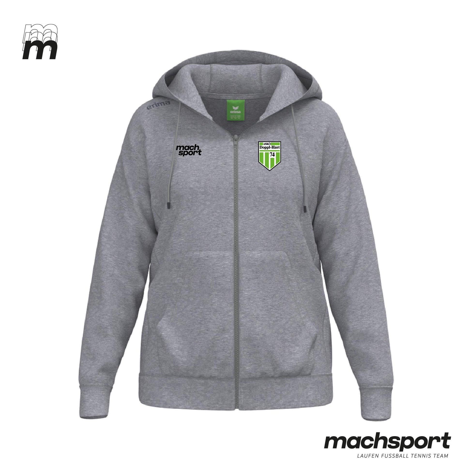 ASKÖ Doppl-Hart 74 Tennis Lifestyle-Zip-Hoodie Damen - machsport – Bild 