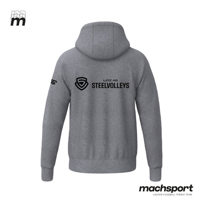 LINZ AG Steelvolleys Hoody grau - machsport