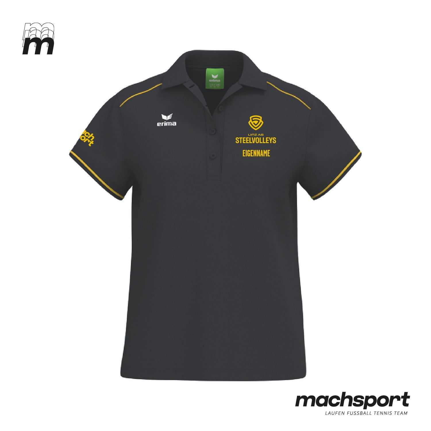 LINZ AG Steelvolleys Poloshirt Damen - machsport – Bild 