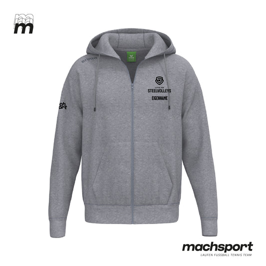 LINZ AG Steelvolleys Zip-Hoody grau – 128