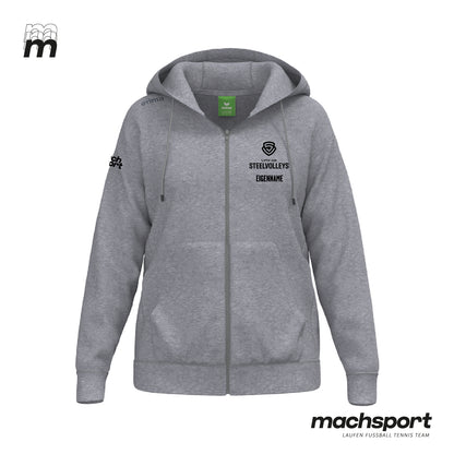 LINZ AG Steelvolleys Zip-Hoody grau Damen - machsport