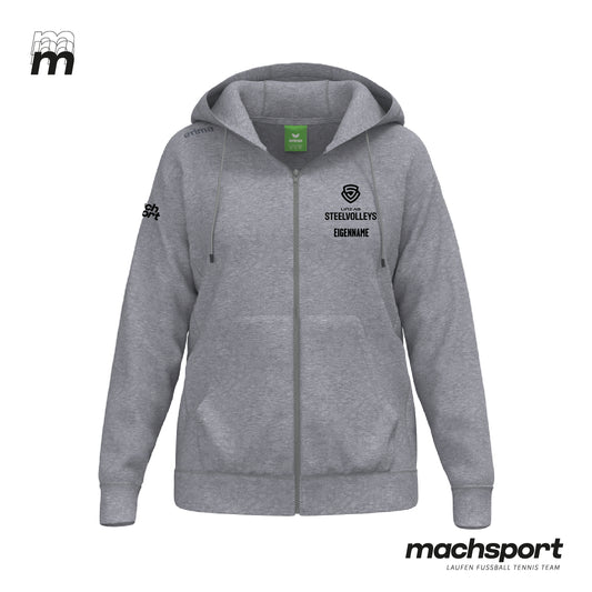 LINZ AG Steelvolleys Zip-Hoody grau Damen – 34