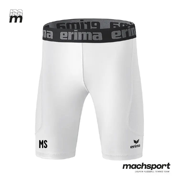 Weiße Erima Unterziehshort für Teamsport, LSC Linz, elastischer Stoff, bequeme Passform, geeignet für sportliche Aktivitäten