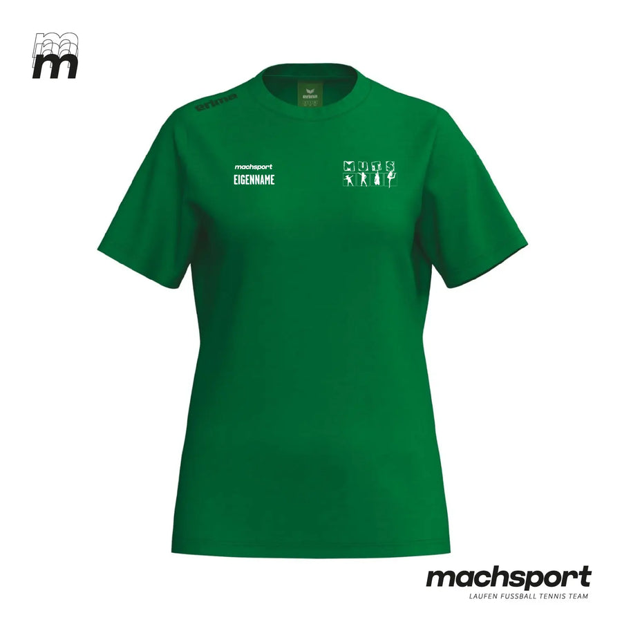 Damen-MUTS T-Shirt von Erima, Teamsport, bequemes sportliches T-Shirt mit atmungsaktivem Material und sportlichem Design.