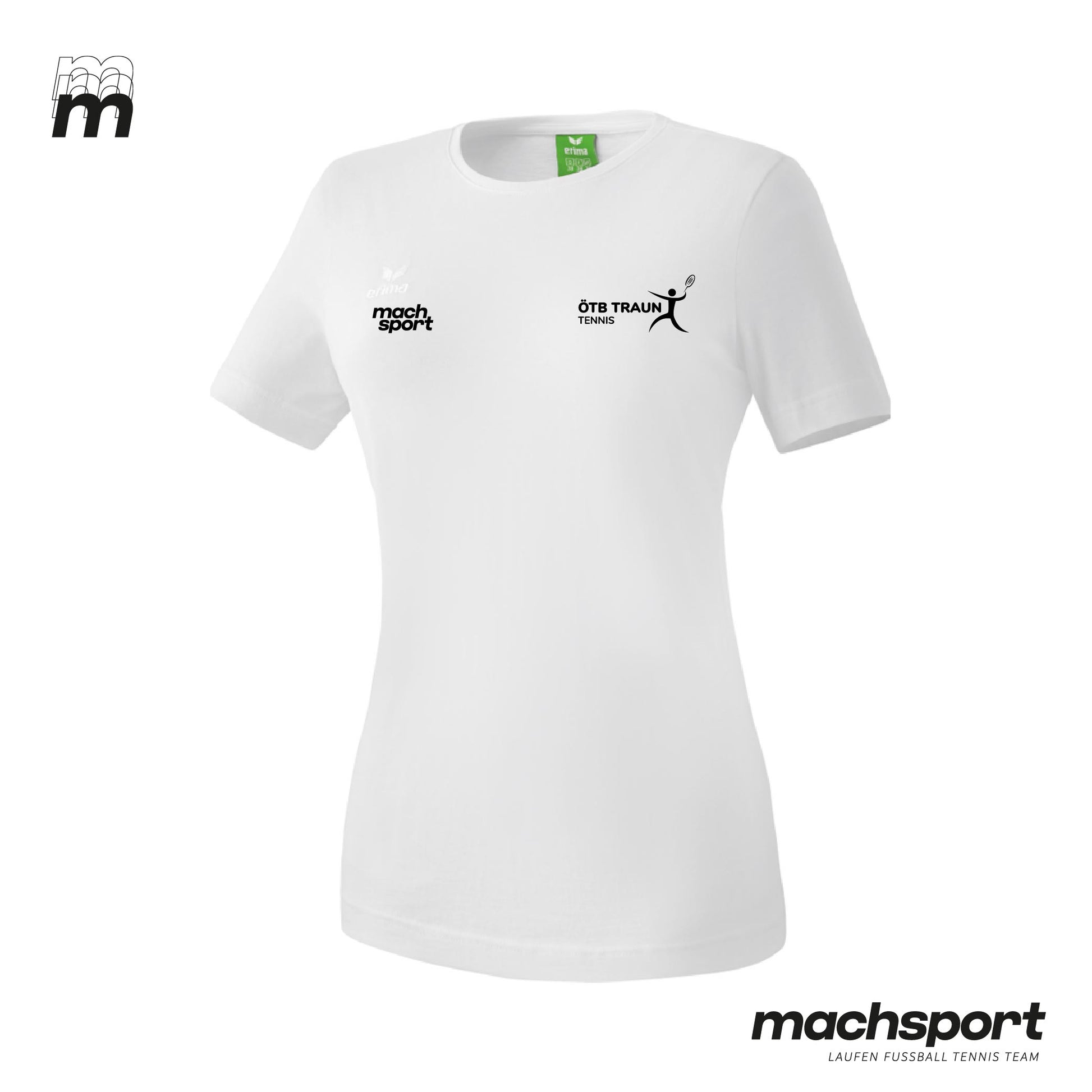 ÖTB Traun Tennis Freizeitshirt Damen weiß - machsport – Bild 