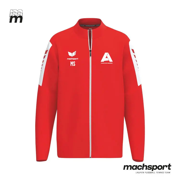 Union HOVA Adlwang Teamsport Trainingsjacke von Erima, blaue Sportjacke mit Logo, perfekt für Training und Freizeit.