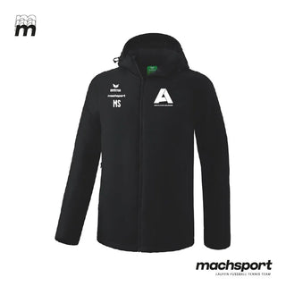 Union HOVA Adlwang Winterjacke von Erima, Teamsport-Winterjacke in dunkler Farbe mit Kapuze und sportlichem Design.