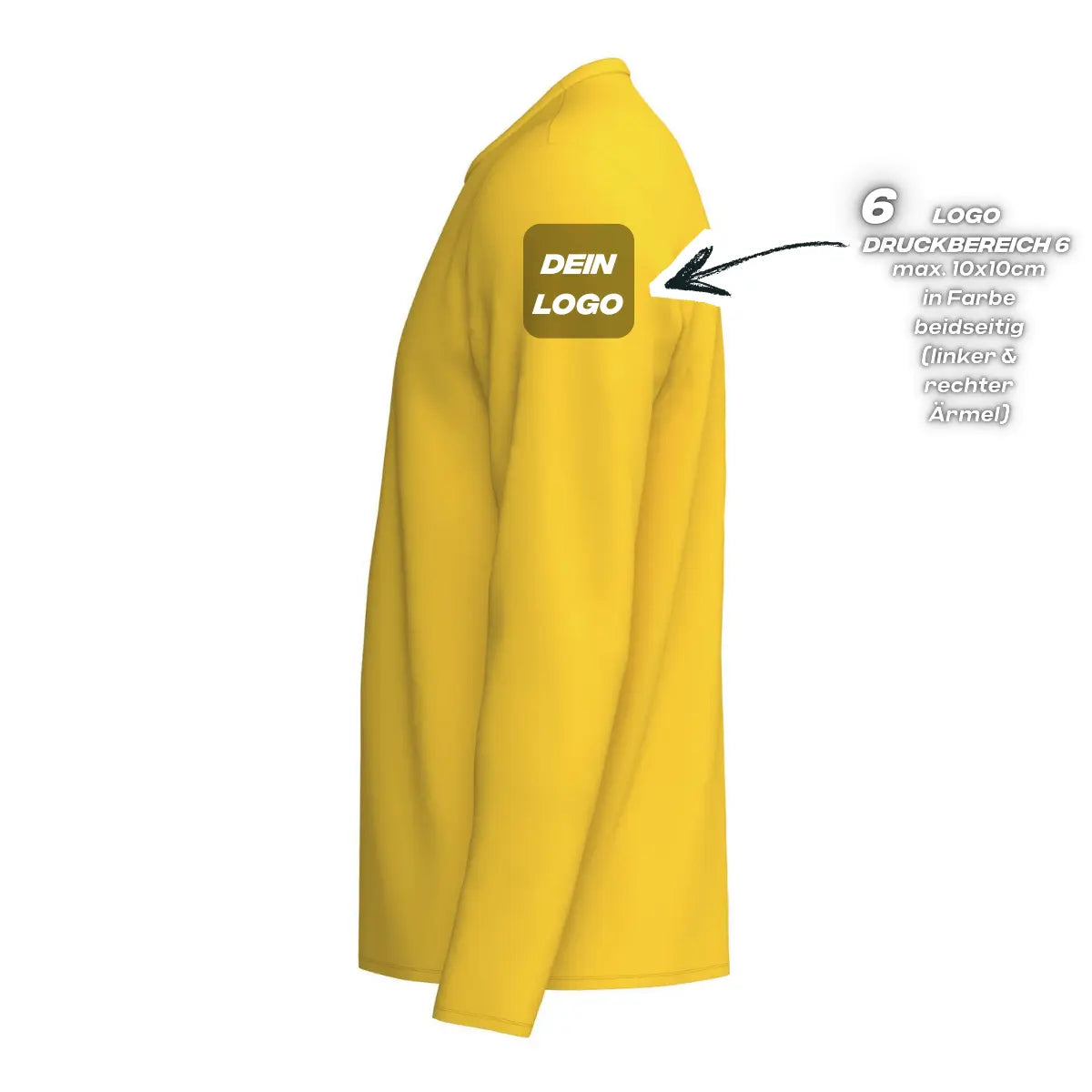 Erima Unisexlaufshirt Intro Funktionsteamshirt longsleeve, gelb - machsport – Bild 