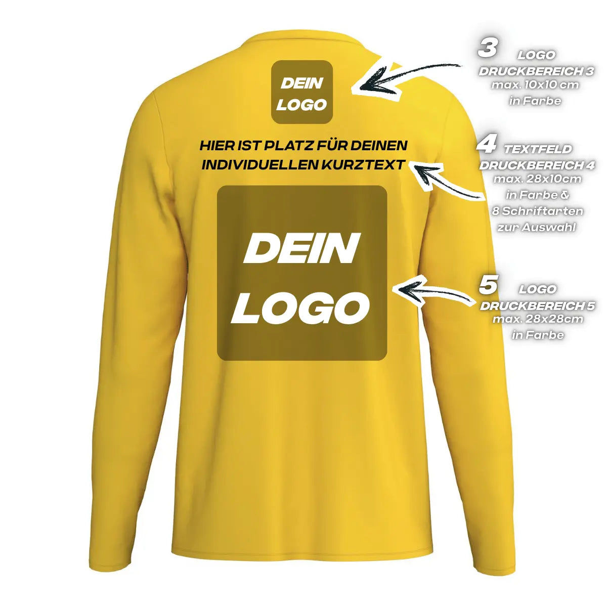 Erima Unisexlaufshirt Intro Funktionsteamshirt longsleeve, gelb - machsport – Bild 