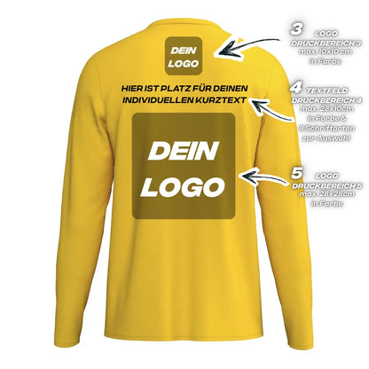 Erima Unisexlaufshirt Intro Funktionsteamshirt longsleeve, gelb - machsport