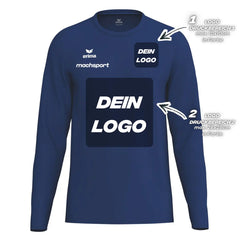 Erima Unisexlaufshirt Intro Funktionsteamshirt longsleeve, new navy - machsport