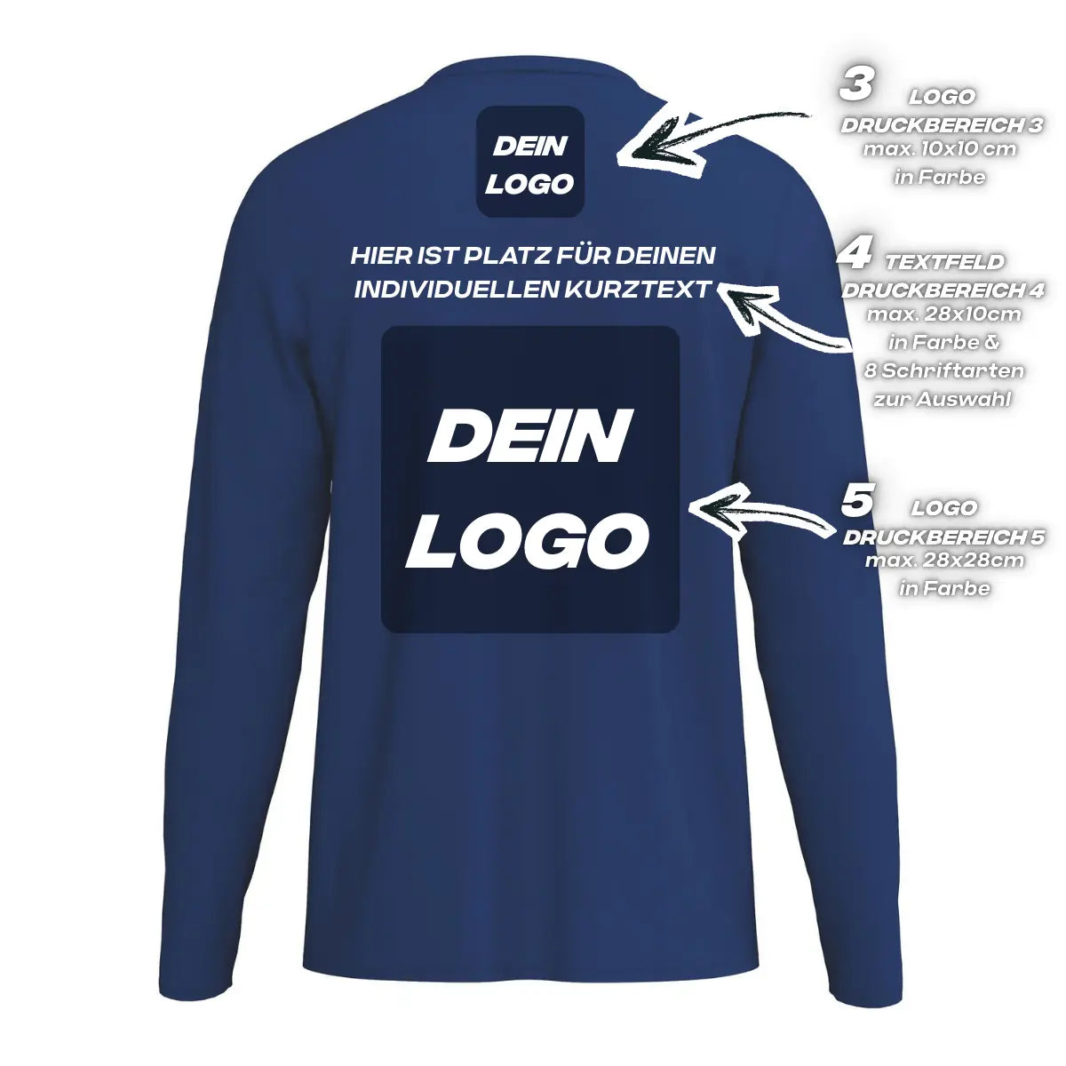 Erima Unisexlaufshirt Intro Funktionsteamshirt longsleeve, new navy - machsport