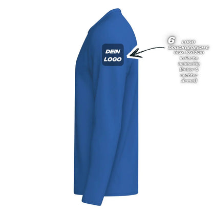 Erima Unisexlaufshirt Intro Funktionsteamshirt longsleeve, new royal - machsport