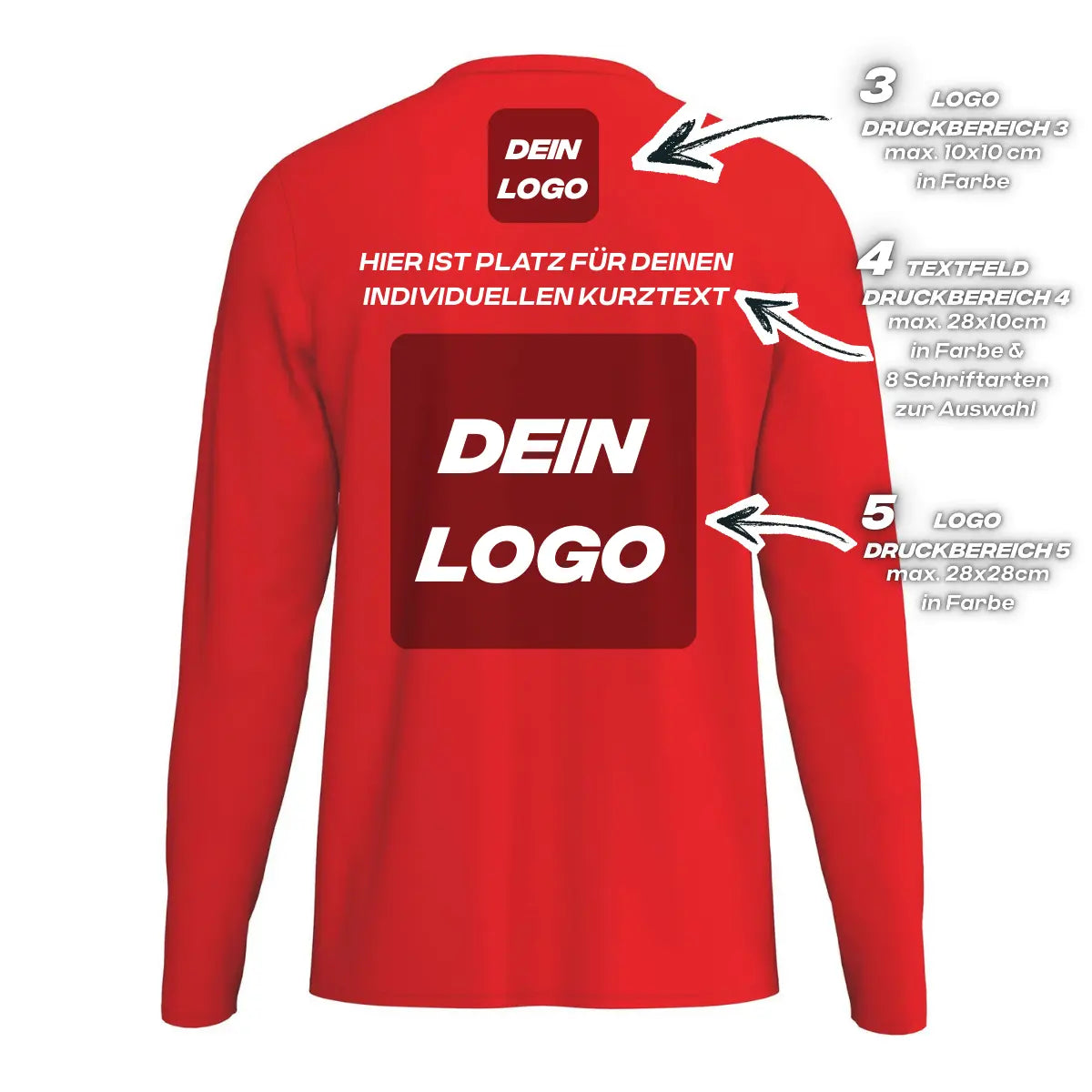 Erima Unisexlaufshirt Intro Funktionsteamshirt longsleeve, rot - machsport