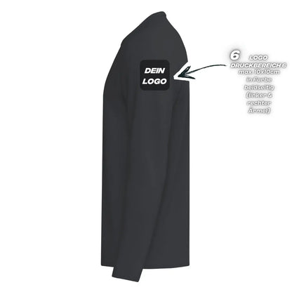 Erima Unisexlaufshirt Intro Funktionsteamshirt longsleeve, schwarz - machsport