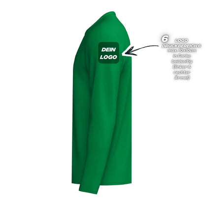 Erima Unisexlaufshirt Intro Funktionsteamshirt longsleeve, smaragd - machsport