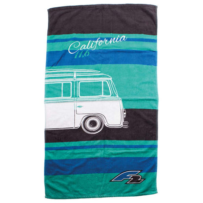 F2 Beach-Towel blau Handtuch 75x150 cm - machsport