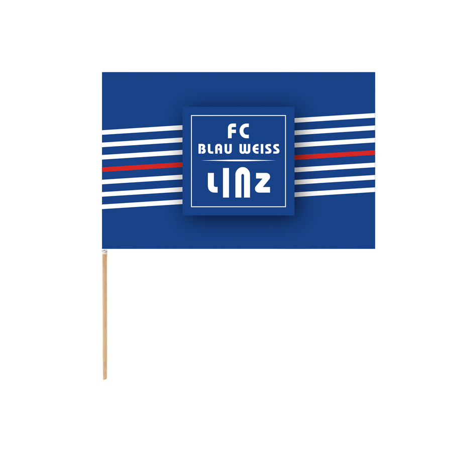 FC Blau-Weiß Linz Stockfahne 40x 60 cm - machsport