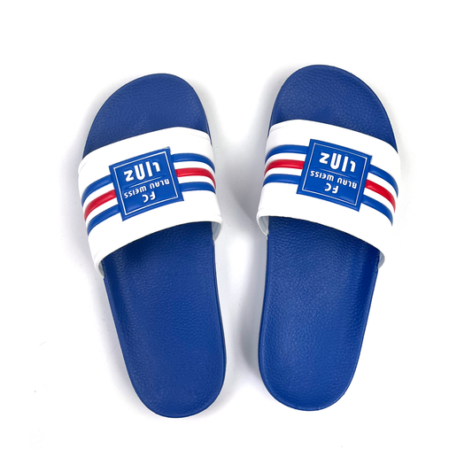 FC Blau-Weiß Linz Badeschlapfen – blau / 38